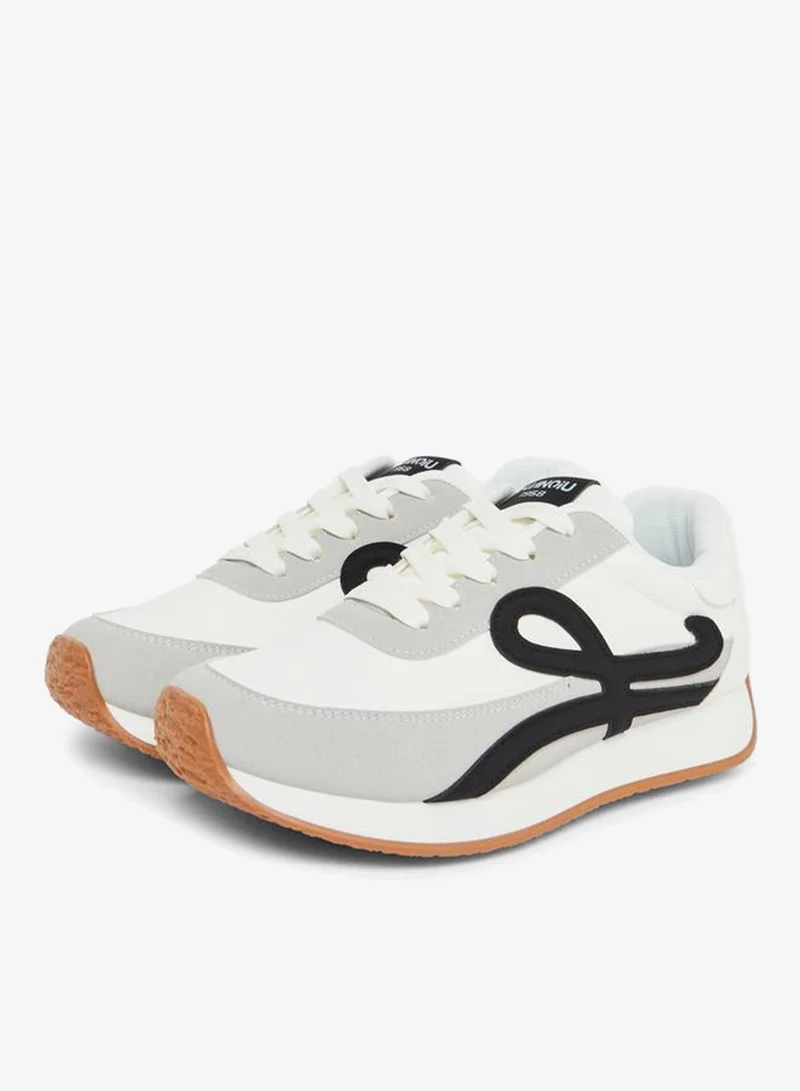 ستايلي حذاء سنيكرز ريترو برباط غلق